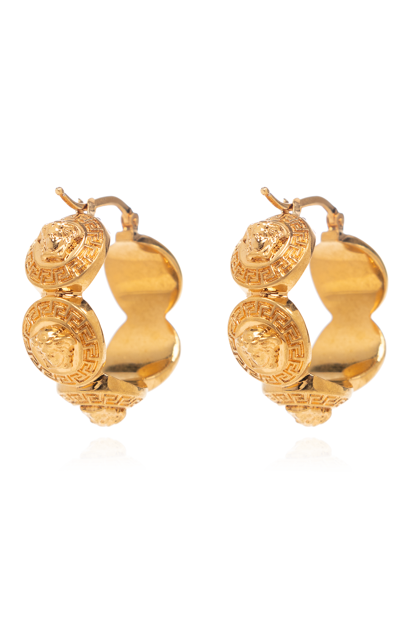 Gold Hoop earrings with Medusa face Versace - Vitkac Canada
